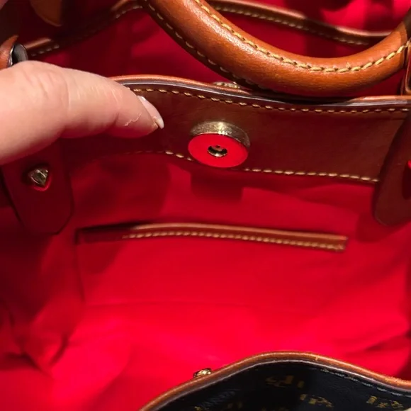 Dooney & Bourke Navy and Gold Signature Tote - Picture 8 of 9